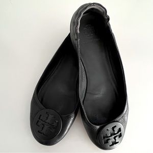 Stylish and Comfortable Tory Burch Minnie Travel Ballet Flats - Size 7